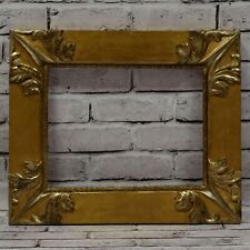 1906 old wooden frame decorative corners in original condition 13.2 x 10.4 in picture
