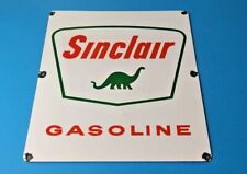VINTAGE SINCLAIR GASOLINE DINO PORCELAIN GAS MOTOR OIL SERVICE STATION PUMP SIGN picture