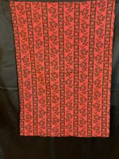 super neat 1 yard piece of ayntique turkey red fabric  picture
