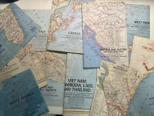 Lot of (12) Vintage 1960s National Geographic Maps/Inserts picture