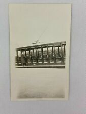 Electric Street Trolley Car Steward Vintage B&W Photograph Snapshot 2.75 x 4.5 picture