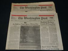 1993 JANUARY 20 WASHINGTON POST NEWSPAPER LOT OF 2 - INAUGURATION - NP 4938 picture