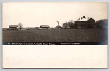 Wapello IA Buildings At Louisa County Poor Farm RPPC Windmill Barns Postcard W25 picture