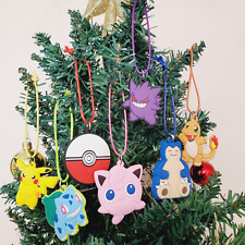 ⚡ Pokemon Christmas tree ornaments  7 piece set ⚡ video game ornaments Pikachu picture