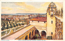 POSTCARD 1914 Panama California Expostion Spanish Balcony Looking Toward the Sea picture