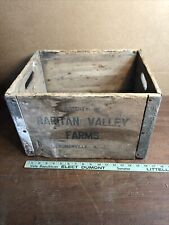 Vintage Raritan Valley Farms Somerville N.J. Wooden Wood Box Advertising picture