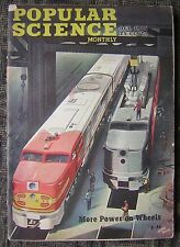 10/1946 Popular Science Monthly - 'More Power On Wheels' - Sante Fe Trains Cover picture