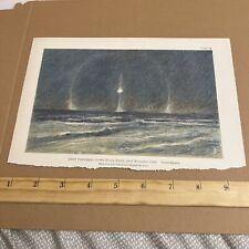 Antique 1898 Plate of a Pastel Sketch: 1893 Light Phenomena in the Polar Night picture
