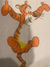 Vtg Walt Disney Productions “Tigger” Beach Towel 55” x 27” Orange White Black picture