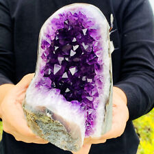 3.38LB Natural amethyst rough stone Uruguay amethyst cluster block Amethyst picture