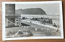 Seaside Promenade Oregon Clatsop County RPPC Postcard c. 1926 Early Photo picture