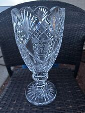 Huge Vintage WATERFORD Crystal 15” Heavy Footed Statement Centerpiece Vase picture