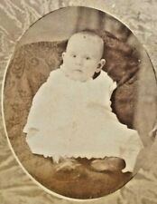 Hastings Michigan CDV Photo Baby J.S. Clarkson Carte De Visite Antique 1880 A3 picture