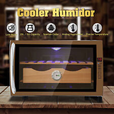 25L Electronic Cigar Humidor Cooler Desktop ETL&FCC-Approved +Spanish Cedar Wood picture