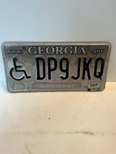 Georgia expired 2010 handicap licenses plate picture