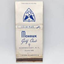 Vintage Matchcover Mohawk Golf Club Schenectady New York Scorecard picture
