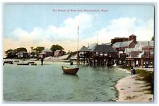 c1910 The Beach At West End Boat Seashore Provincetown Massachusetts MA Postcard picture
