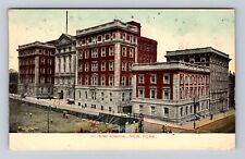 New York City NY, Mt Sinai Hospital, Antique Vintage c1911 Souvenir Postcard picture