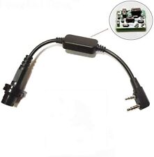 Amplified 6-Pin PRC-148 152 Radio PTT Adapter Cable for Kenwood / Baofeng picture