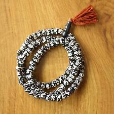 ML200 Tibetan Buddhist 108 Mala Mantra Om 8mm Bone Rosary 108 Pray Necklace picture