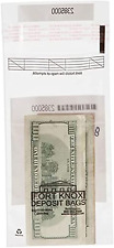 Cash Strap Bags | Case of 1000 Bags | 5 X 9 | Cash & Pawn | Tamper Evident Seal  picture