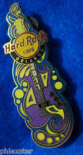 ORLANDO PSYCEDELIC PURPLE WAVE & WATER BUBBLES GUITAR Hard Rock Cafe PIN LE picture