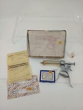 Vtg Veterinary Europlex Syringes  Needles Original Box/ Receipt 1985 18 Gauge 1D picture