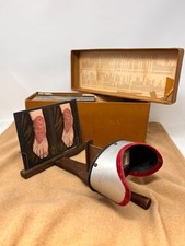 Antique S.I. Rainforth Stereoscopic Skin Clinic 129 Medical Cards & Viewer 1910 picture