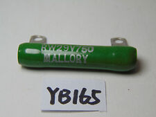 VINTAGE ELECTRONIC NOS RESISTOR MALLORY 75 OHM RW29V750  picture