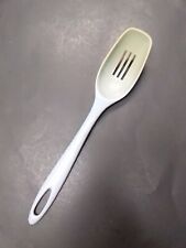 Vintage Ensar Corp USA Light Blue Slotted Spoon For Cooking tomato stains wear picture