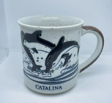 Vintage Catalina Island Dolphins Coffee/Tea Mug ~ Ceramic Souvenir ~ NOS picture