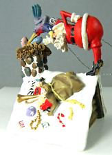 Rooftop Santas Bird Brain Comic Christmas Ornament D R Laird 2002 Reco 46311 Box picture