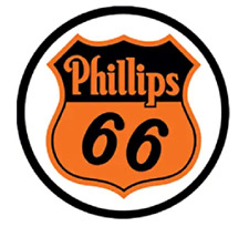 PHILLIPS 66 GAS AND OIL ROUND TIN SIGN RUSTIC METAL GAS STATION WALL ART  picture