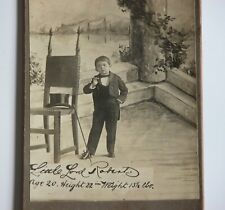 1900s Antique Cabinet Card Photograph Little Lord Robert Smallest Circus Man  picture