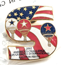 2002 America's Challenge Albuquerque Int'l Balloon Fiesta Pin Stars Stripes... picture