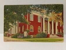 First Presbyterian Church St. Petersburg, FL Linen Unposted  Postcard picture