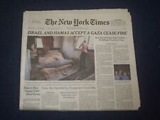2021 MAY 21 NEW YORK TIMES - ISRAEL AND HAMAS ACCEPT A GAZA CEASE-FIRE picture