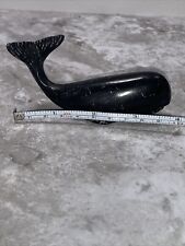 Vintage Cast Iron Sperm Whale Figurine— picture