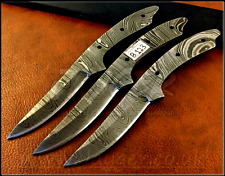 Handmade Knife Blank Blade | Lot of 3 | Damascus Steel | Knife Making-B123 picture