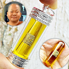 Leklai Kaew Kodpe Naga Eye Capsule Gambling Win Somporn Yellow Thai Amulet 17670 picture