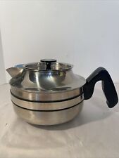 Vintage stainless steel 12 cup teapot water kettle, Teapot Made In Korea picture