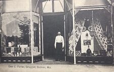 Bolivar Missouri Early 1900s Pharmacists In Front Drug Store Dan Farrar Druggist picture