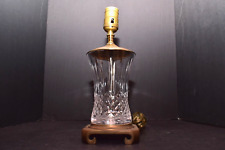 VTG Waterford Crystal Brass Table Desk Lamp Electric Signed Lismore picture