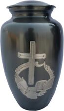 Eternal Beauty: Engraved Black Cremation Urns for Beloved Human or Pets Ashes picture
