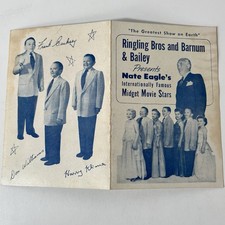 Ringling Bros Barnum Bailey Circus Vintage Advertising Midget Stars Booklet picture