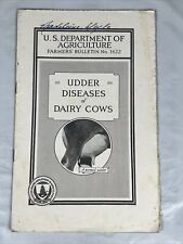 Vintage US Department Of Agriculture 1934 Udder Diseases of Dairy Cows 1934 WOW picture