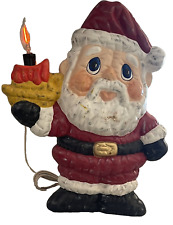 Vintage Ceramic Nowell Mold Santa Electric Light-Up Candle Light 1989 picture