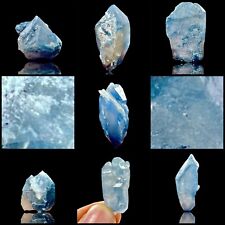 100 Gram beautiful 7 pieces of Blue Quartz crystals from Afghanistan. picture