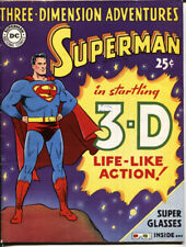 THREE DIMENSION ADVENTURES-SUPERMAN--1953--DC-- w/ 3D GLASSES--comic book picture
