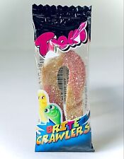 Vintage 1997 Trolli BRITE CRAWLERS Candy Container Single Pack 3” GUMMY WORMS picture